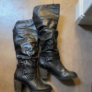 Heeled over the knee boot-SOLD